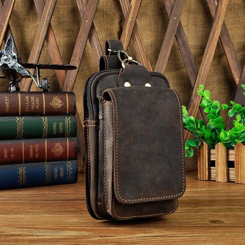 HeritageCraft – Premium Leather Travel Waist Bag