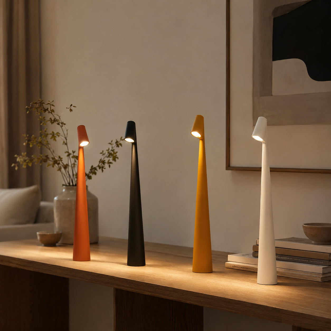 LumiFlex Portable LED Mood Lamp – Rechargeable & Touch-Controlled