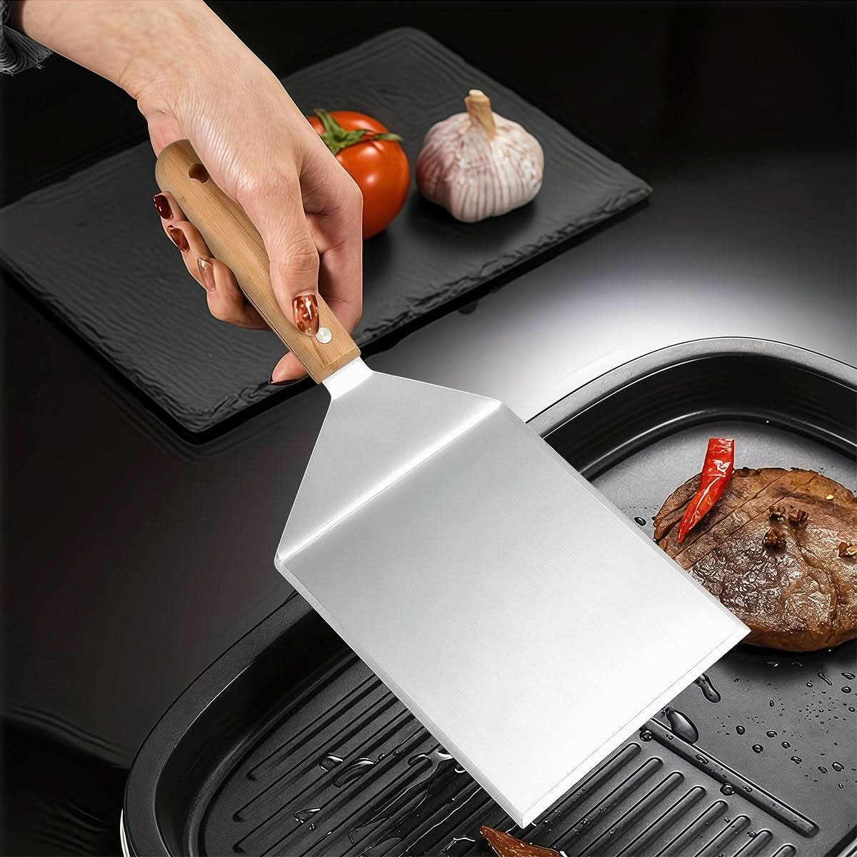GrillMaster Pro – Premium Ergonomic BBQ Spatula