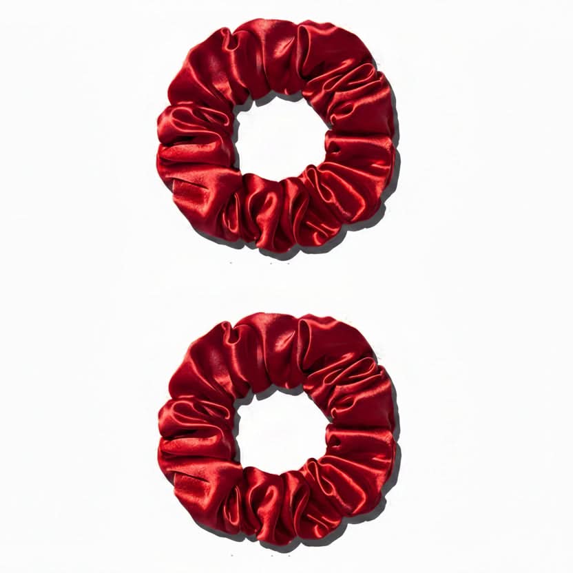 SilkTouch – Elegant 2-Pack Hair Scrunchies for Everyday Use