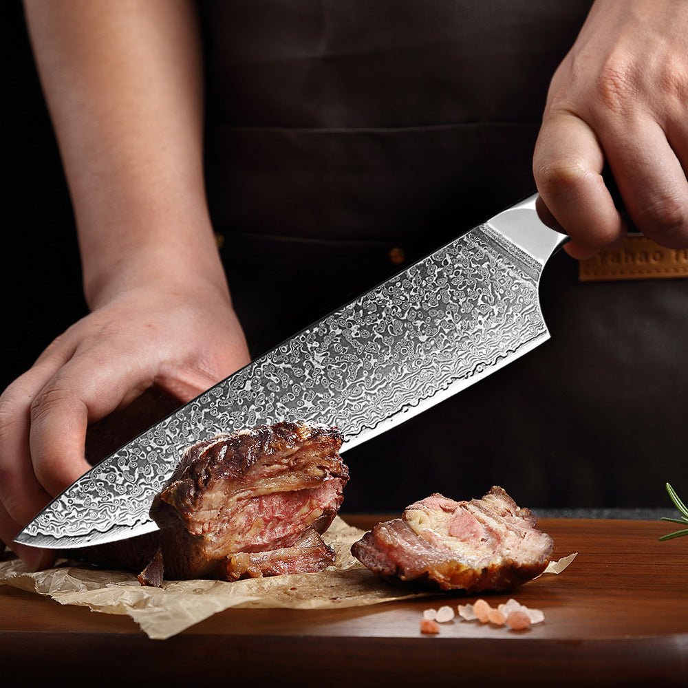 Damascus Steel Knife Set – Japanese Style