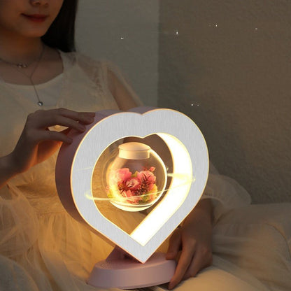 Magnetic Rotating Flower Display – Floating Floral Decor