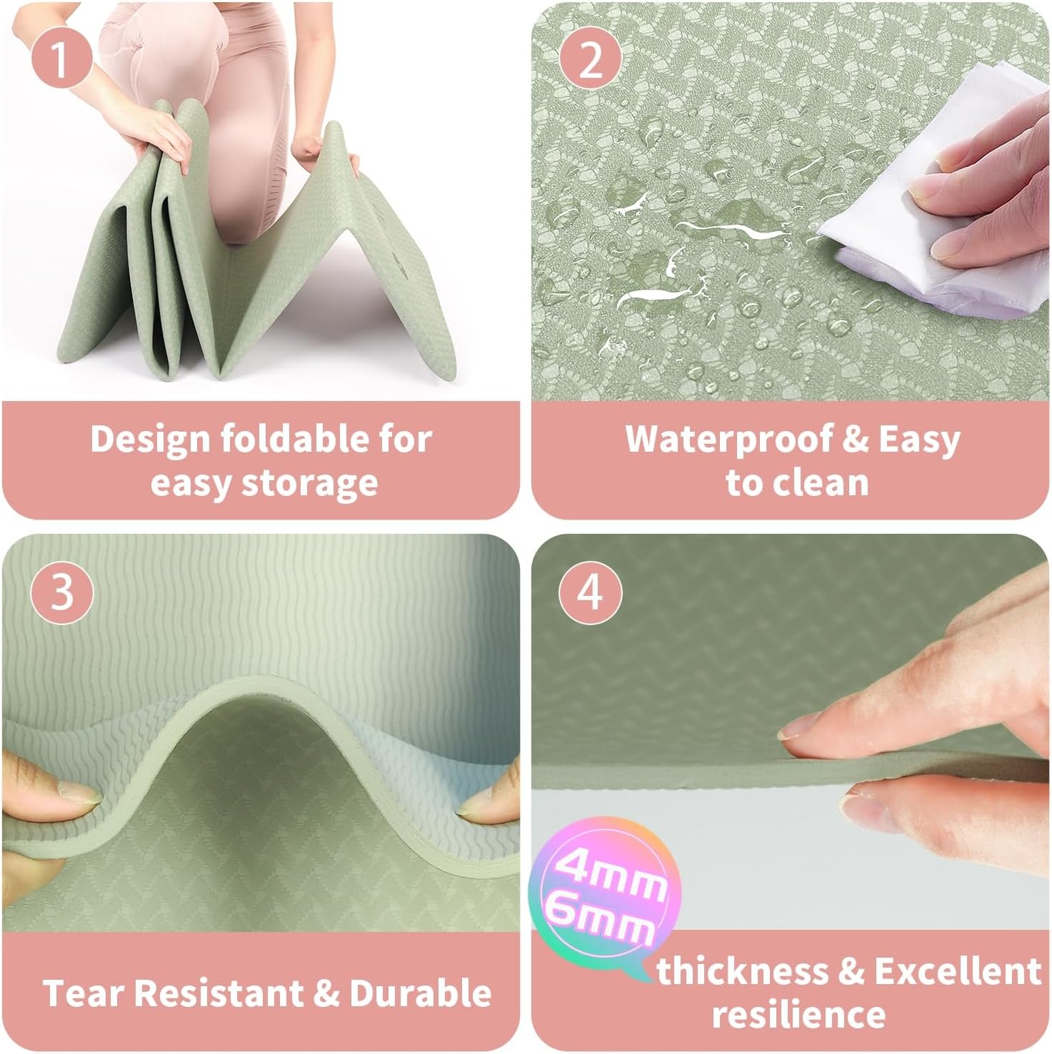 Compact and Portable Yoga Mat for On-the-Go Fitness