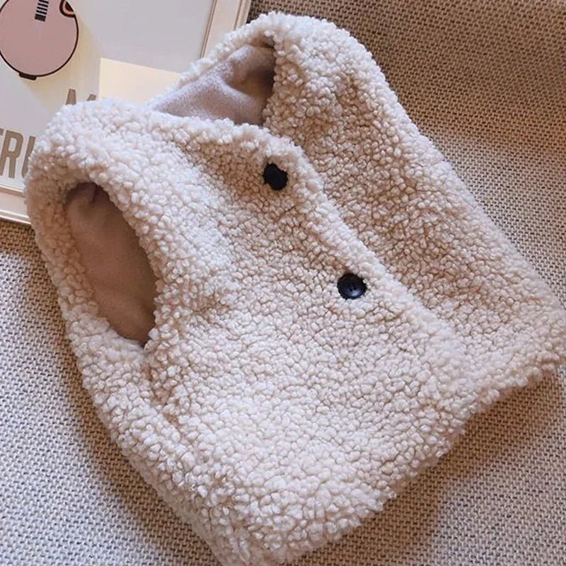 Cozy Lamb Wool Vest for Kids - Warm Winter Layer