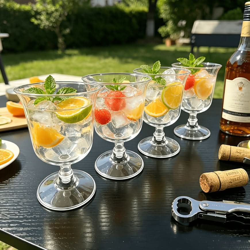 Elegant Outdoor Wine Glass Collection for Every Occasion