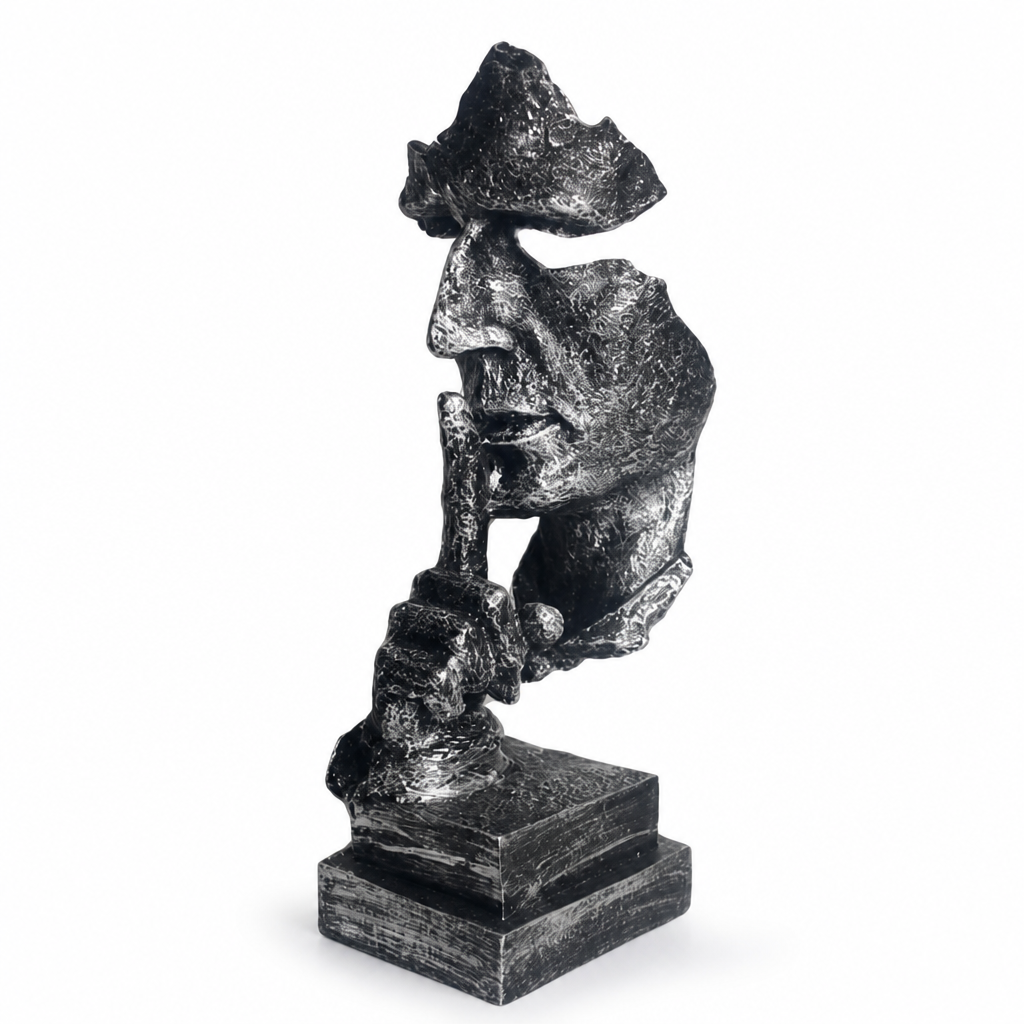 Nordic Abstract Resin Thinker Figurine