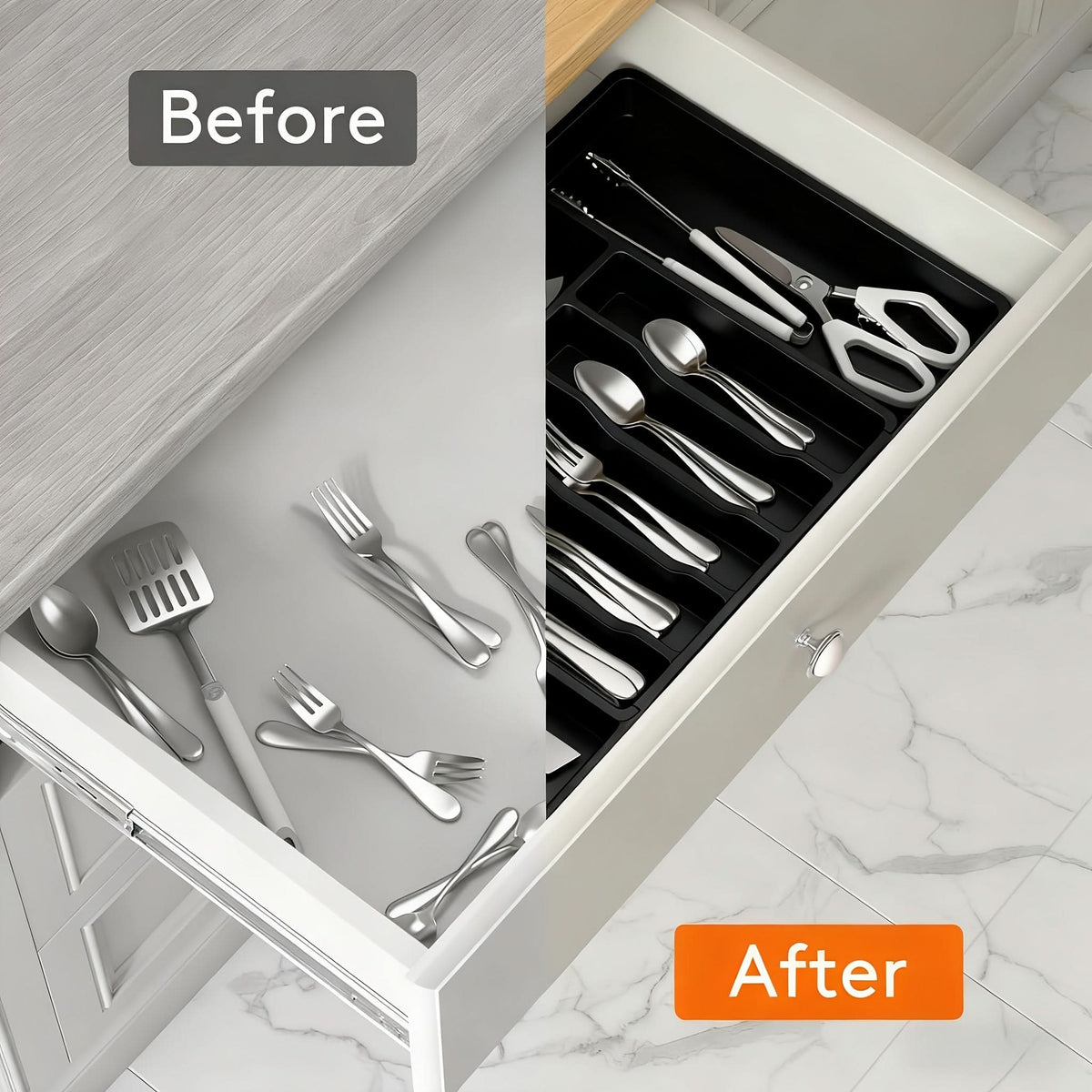 SmartSpace – Adjustable Kitchen Drawer Organizer