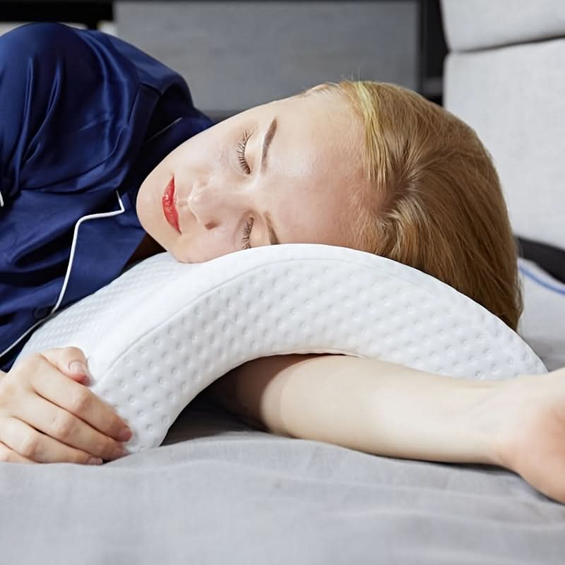 CozyNest – Dual Support Memory Foam Sleep & Cuddle Pillow