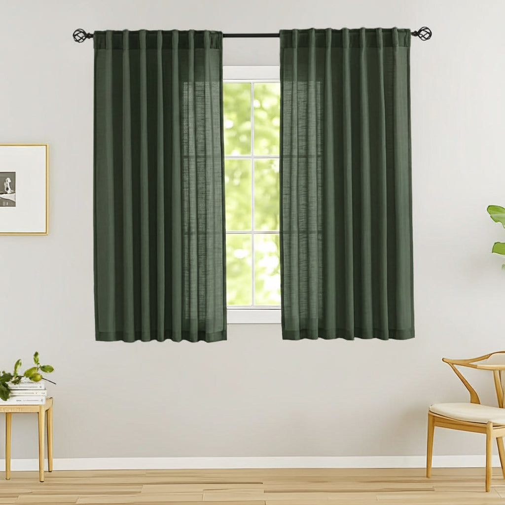 Breezy Linen Sheer Drapes for Natural Light and Privacy