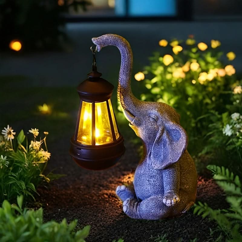 Sunny Safari – Solar-Powered Elephant Garden Light