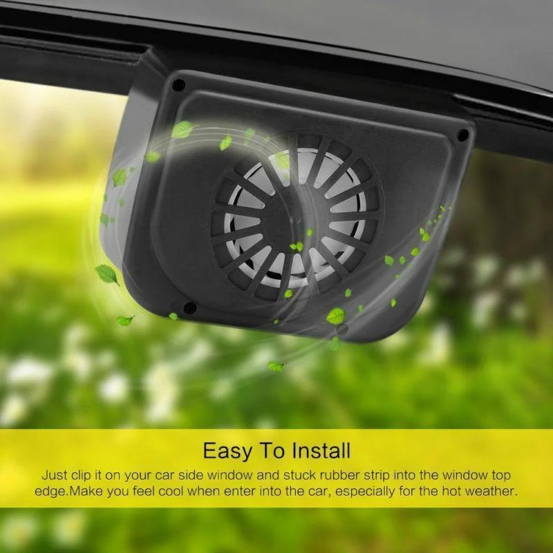 Eco-Friendly Car Ventilation Fan with Solar Power