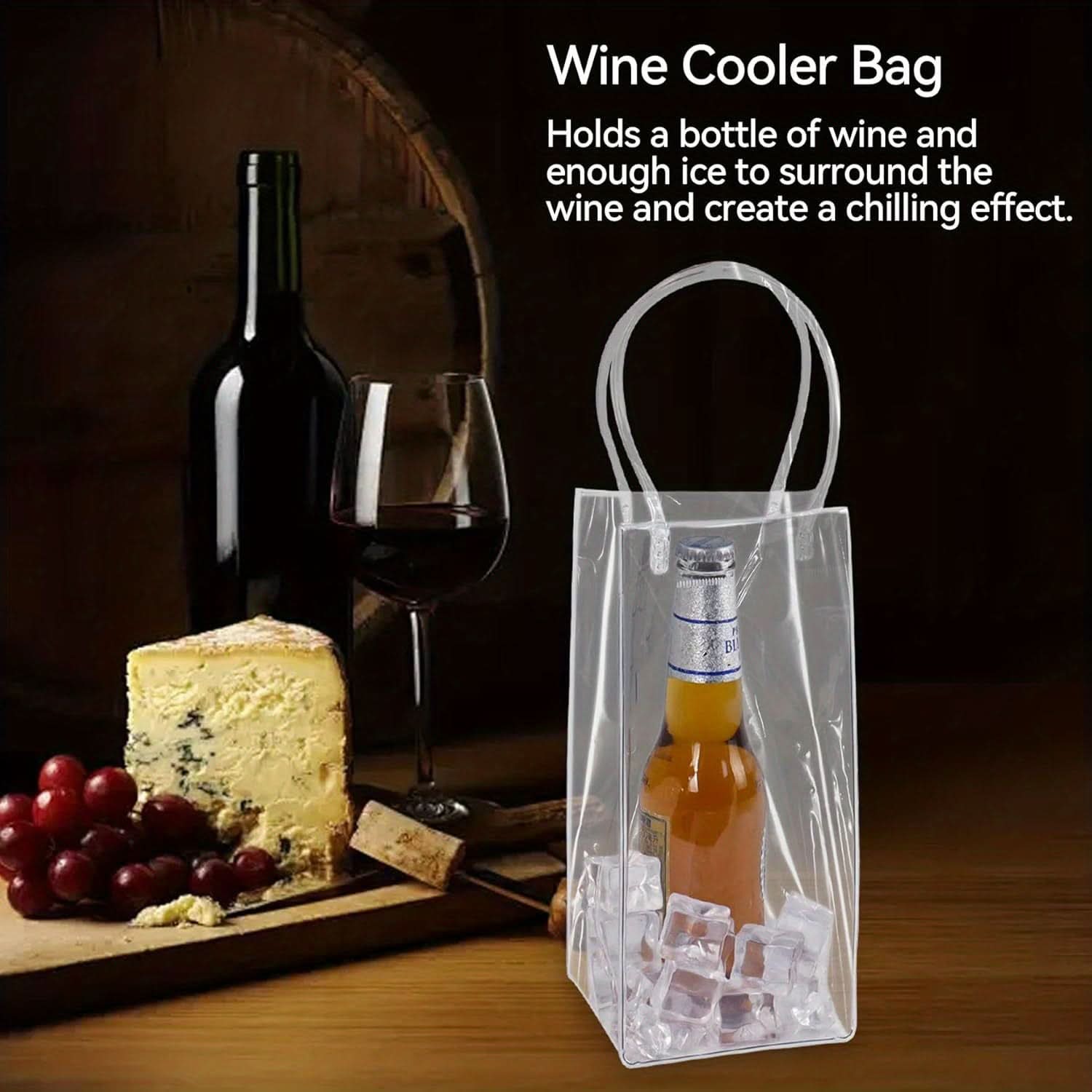 Elegance on the Go – Clear Beverage Cooler Bag for Events
