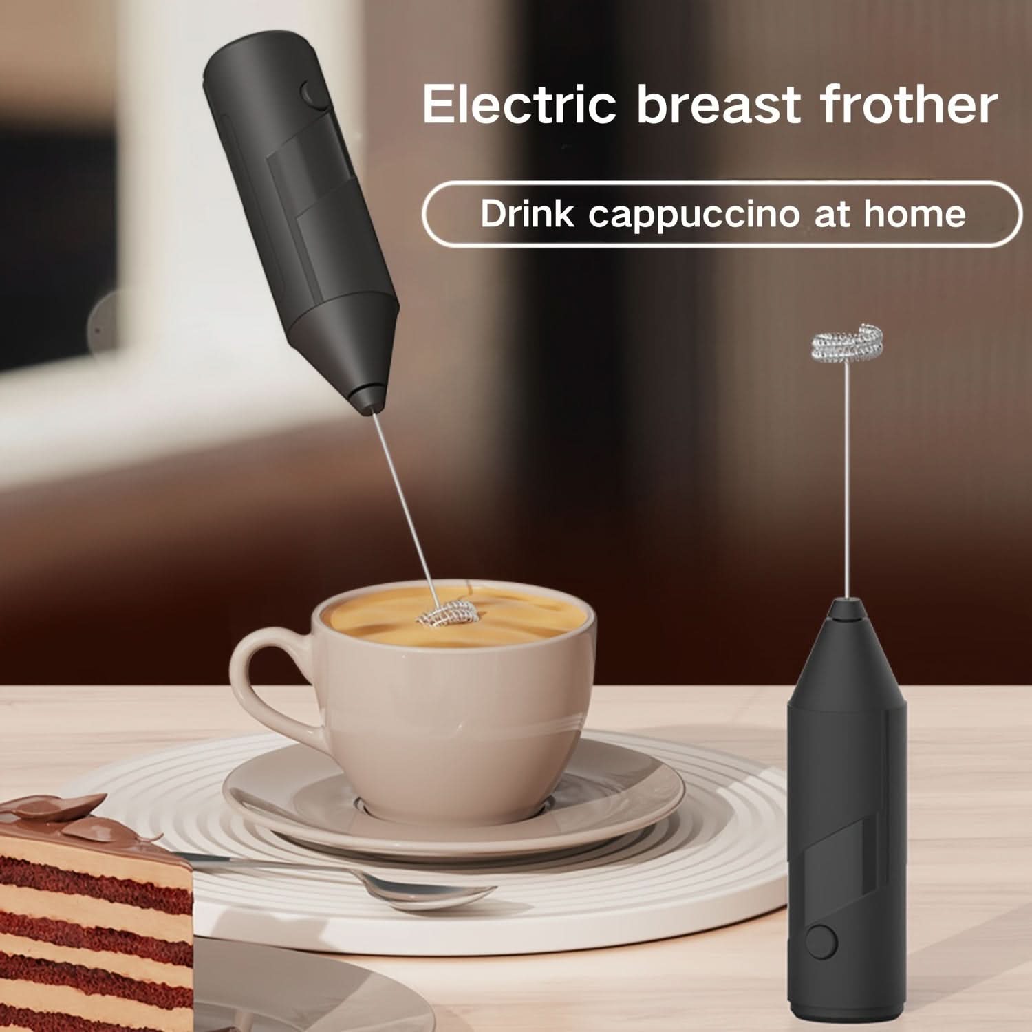 WhipMaster – Handheld Electric Milk Frother for Coffee Lovers