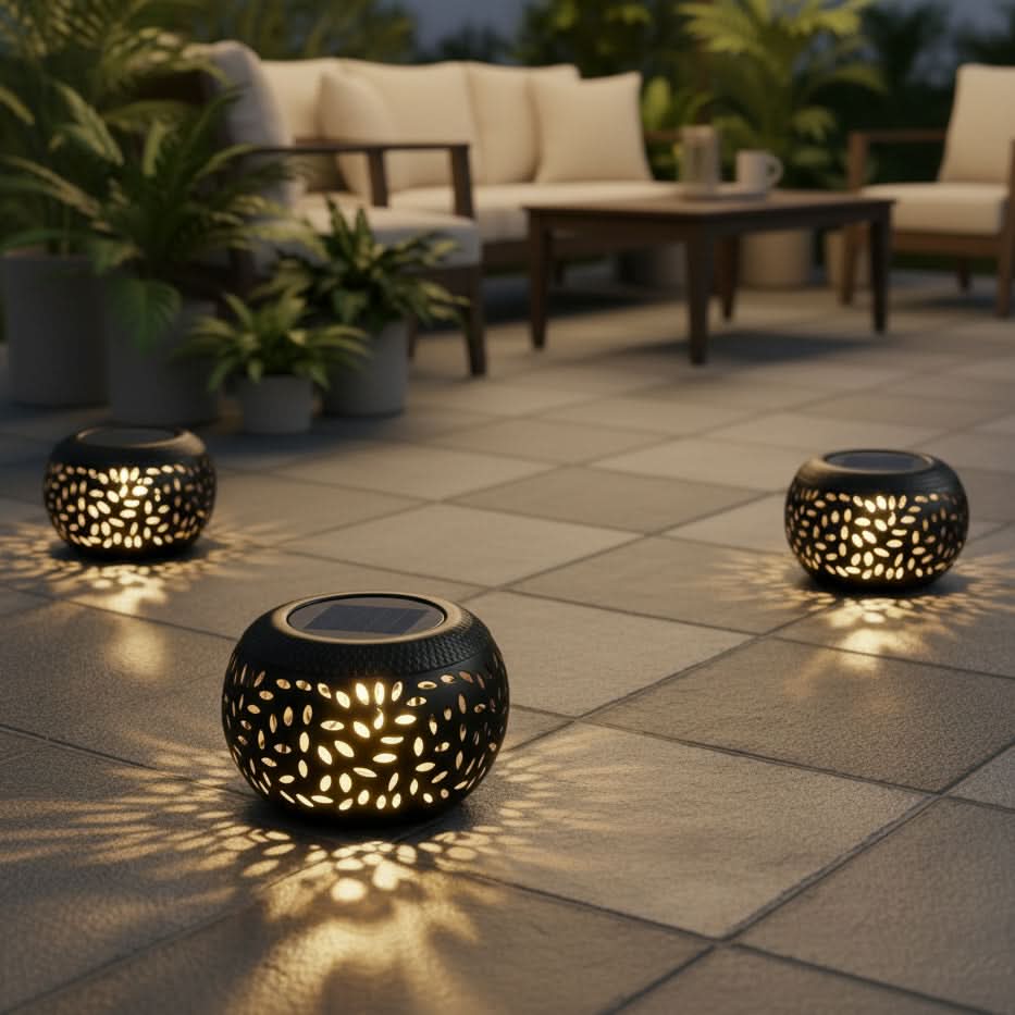 LumaGlow – Portable Solar-Powered Table Lamp for Outdoor Ambiance