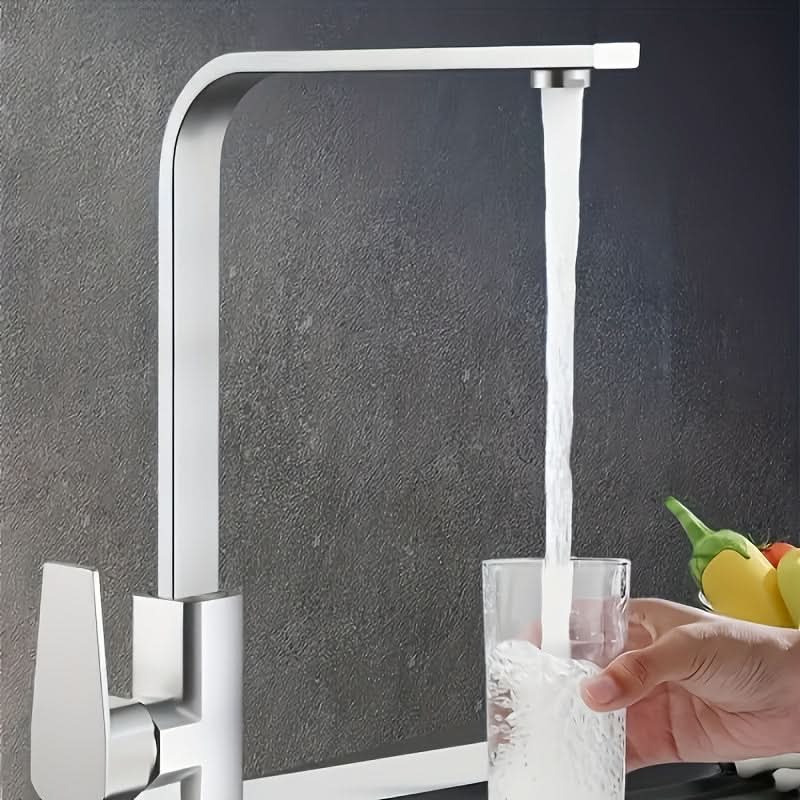 FlexiFaucet – Versatile Rotating Kitchen Tap with Dual Temperature Control