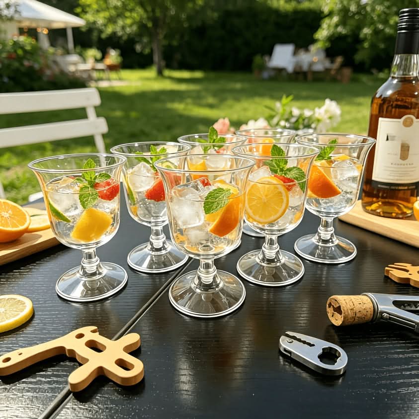 Elegant Outdoor Wine Glass Collection for Every Occasion