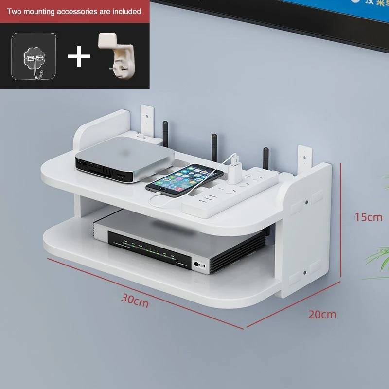 Smart Home Router Organizer with Cable Management
