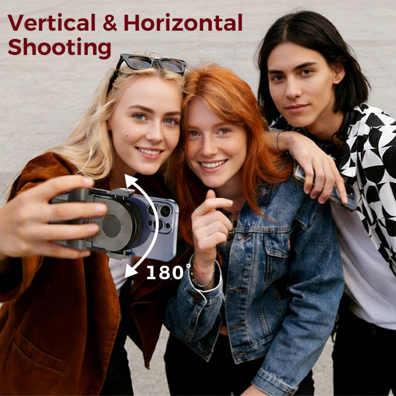 ErgoSnap: Bluetooth Remote Smartphone Stabilizer with 180° Rotation