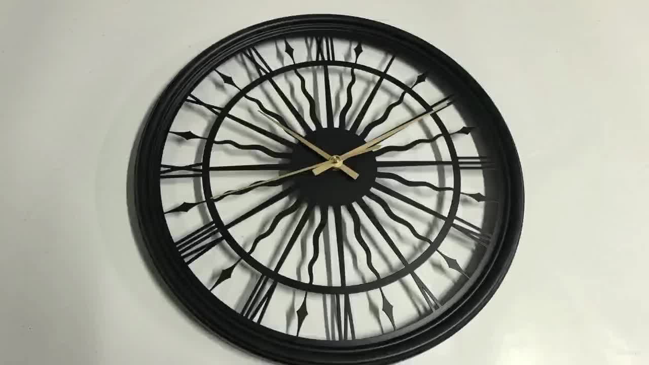 Serenity Clock – Quiet 3D Metal Wall Timepiece with Classic Design