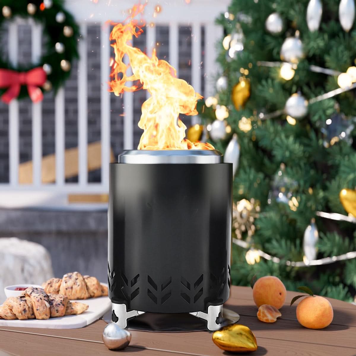 CozyGlow – Portable Outdoor Fire Bowl with Stability Stand