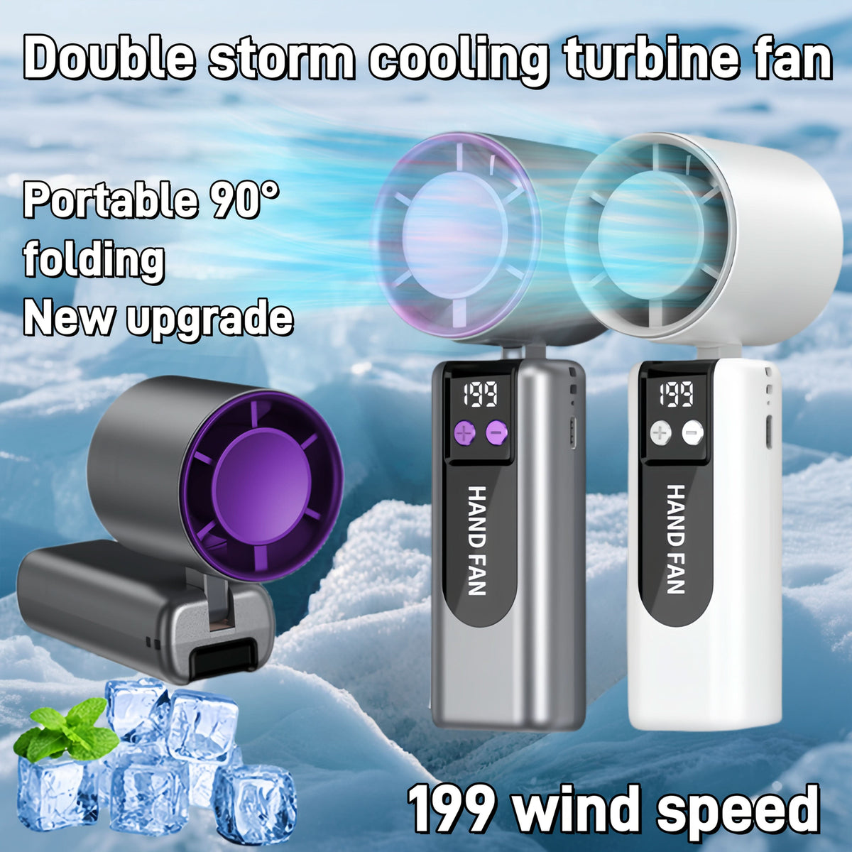 BreezeBuddy – Compact Rechargeable Personal Fan