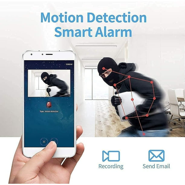 Sleek Wireless Magnetic Surveillance Camera with Live Streaming