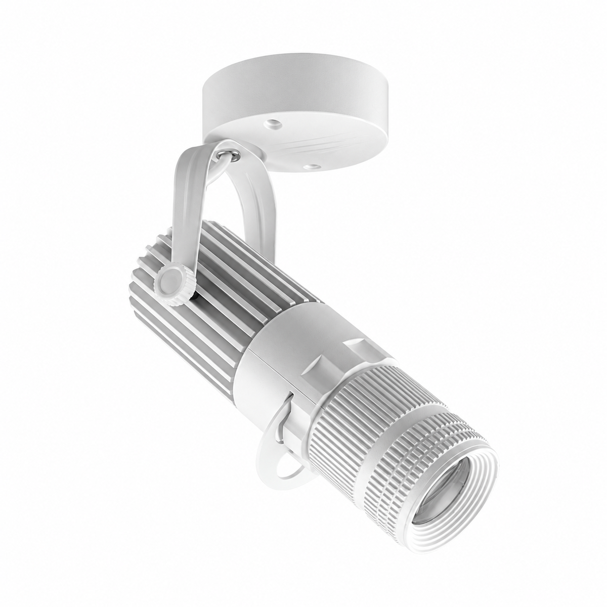 Versatile LED Ceiling Spotlight with Brushed Nickel Finish