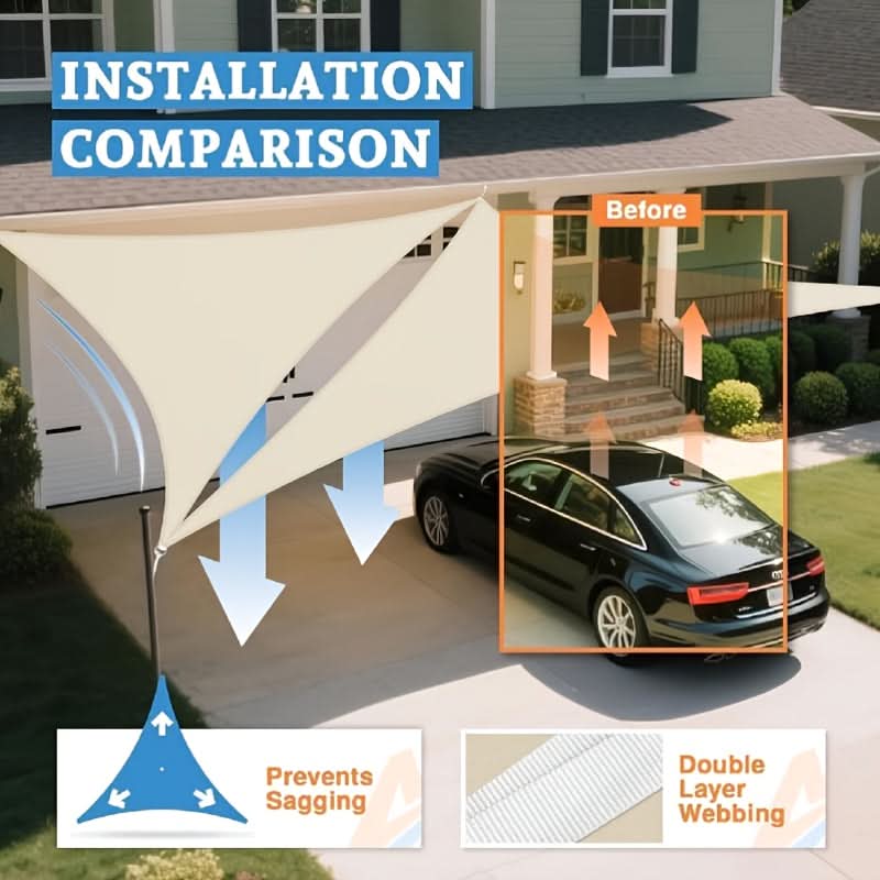 Cornerstone Shade – Triangular Outdoor Sunshade Sail