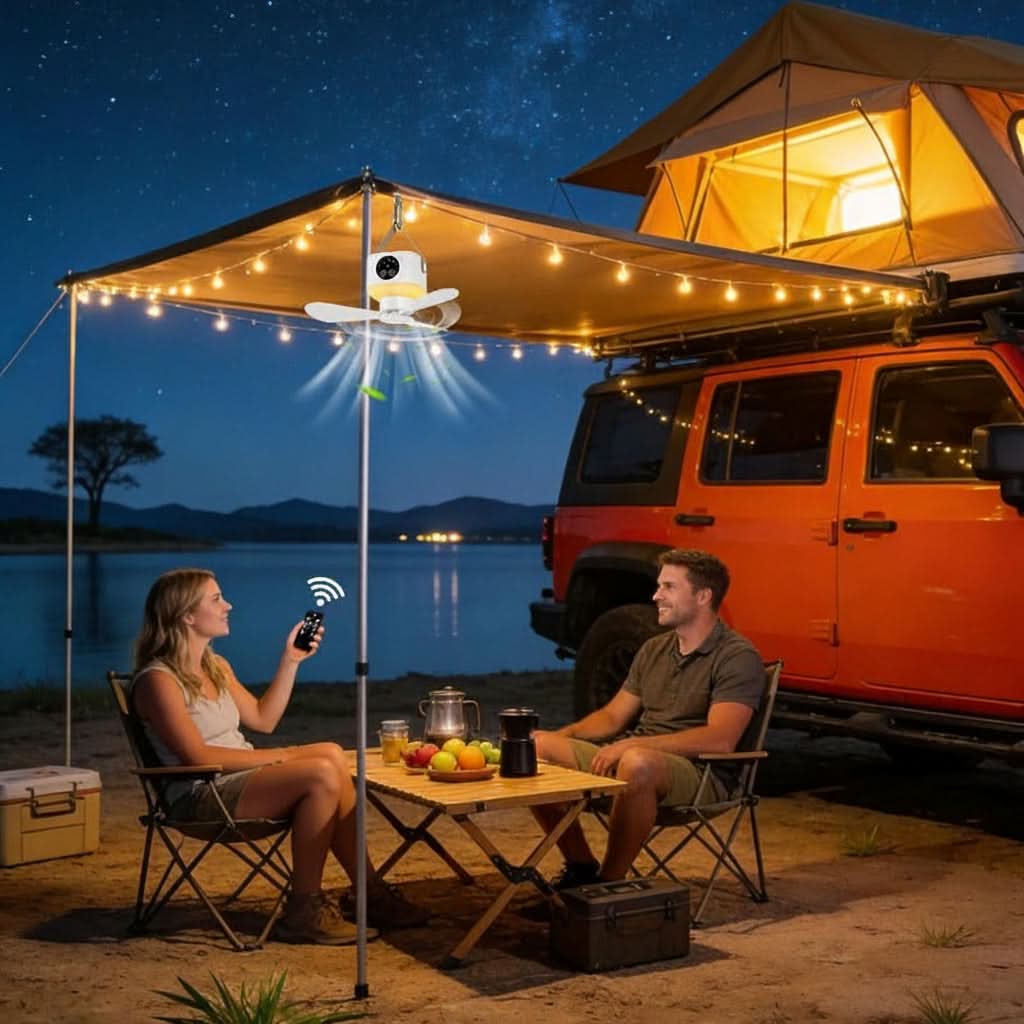 BreezeGlow – Versatile Fan and Lantern for All Your Adventures