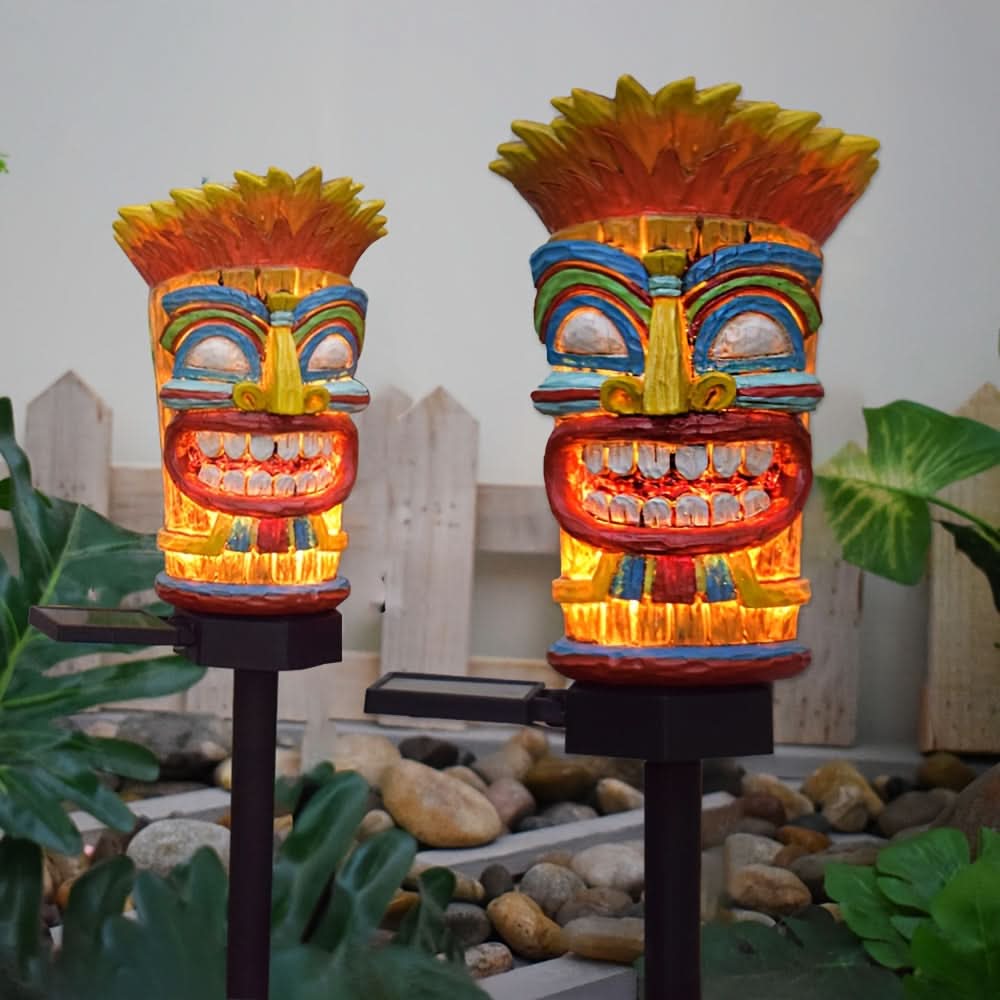 TropiGlow – Solar-Operated Tiki LED Garden Light