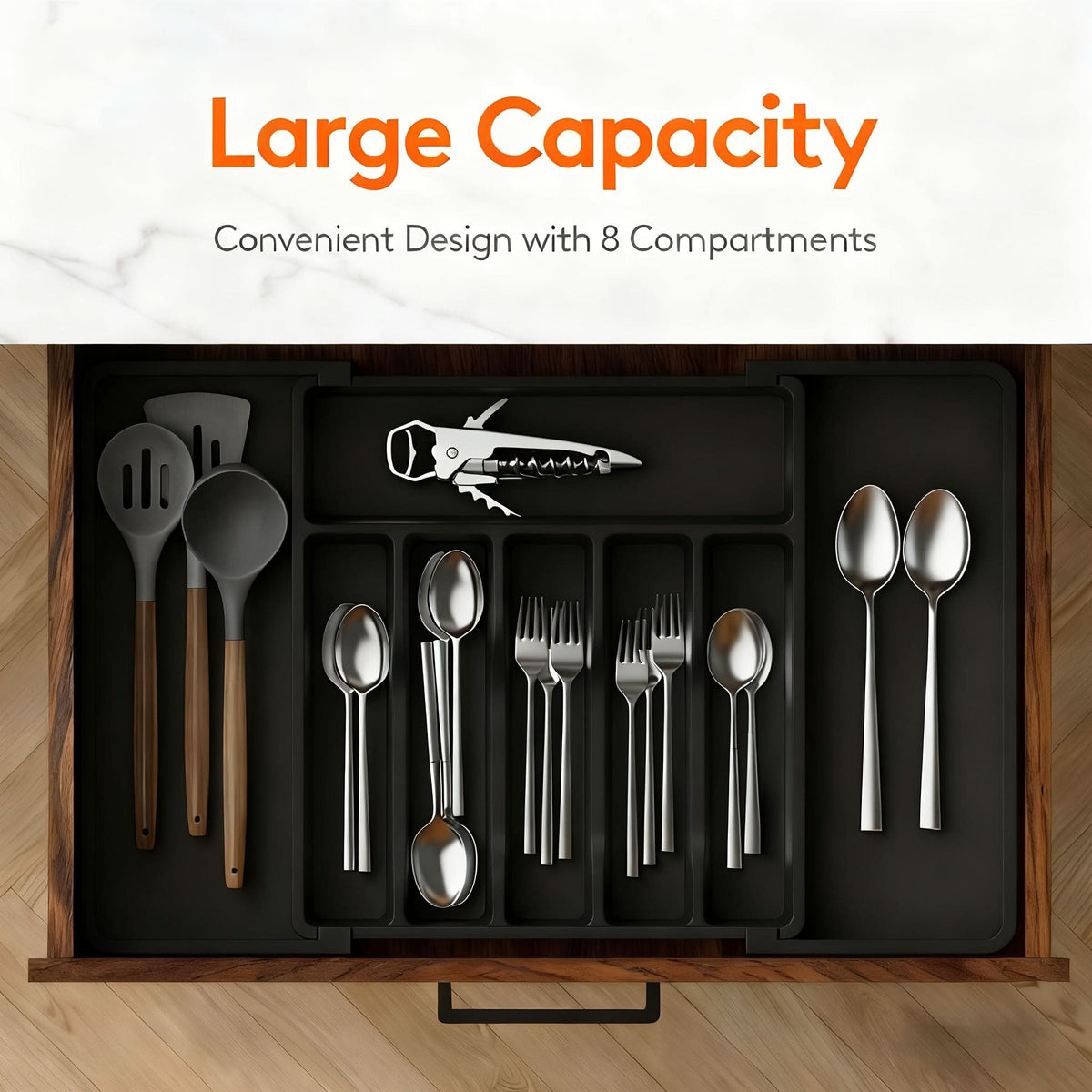 SmartSpace – Adjustable Kitchen Drawer Organizer
