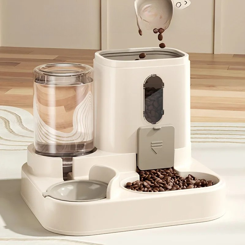 All-in-One Pet Feeder and Water Station for Dogs and Cats