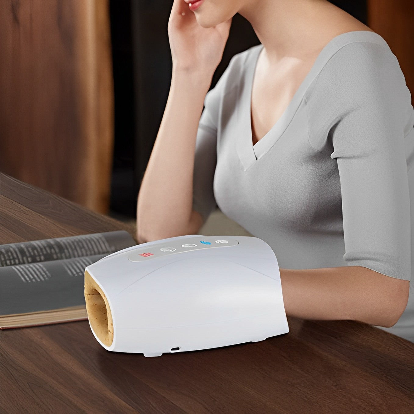 Ergonomic Hand Relaxer with Heat Therapy