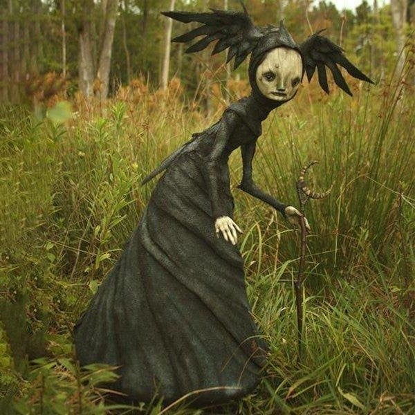 Mystical Guardians – Enigmatic Witch Figurines for Halloween