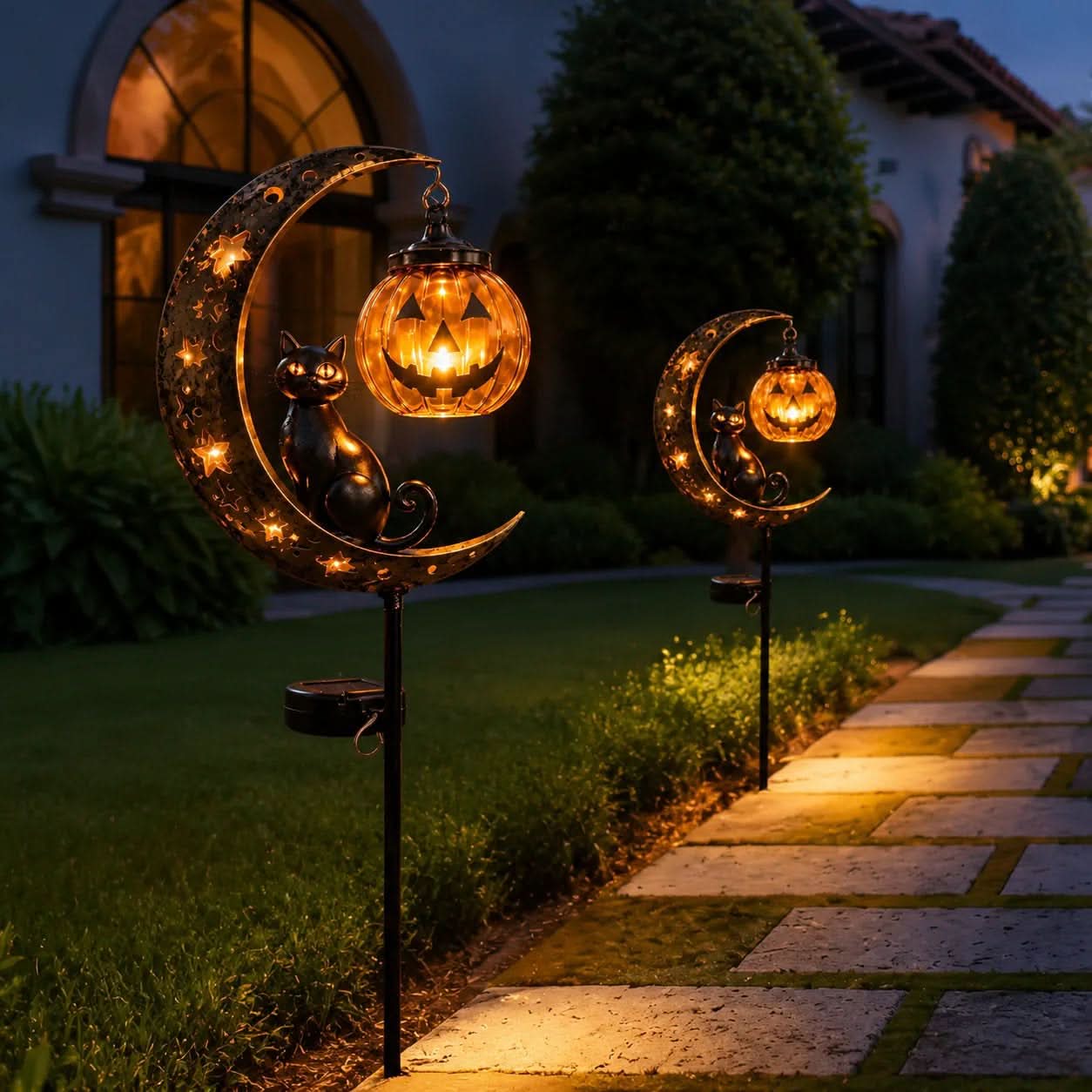 Harvest Glow – Enchanting Pumpkin Stake Light for Your Garden