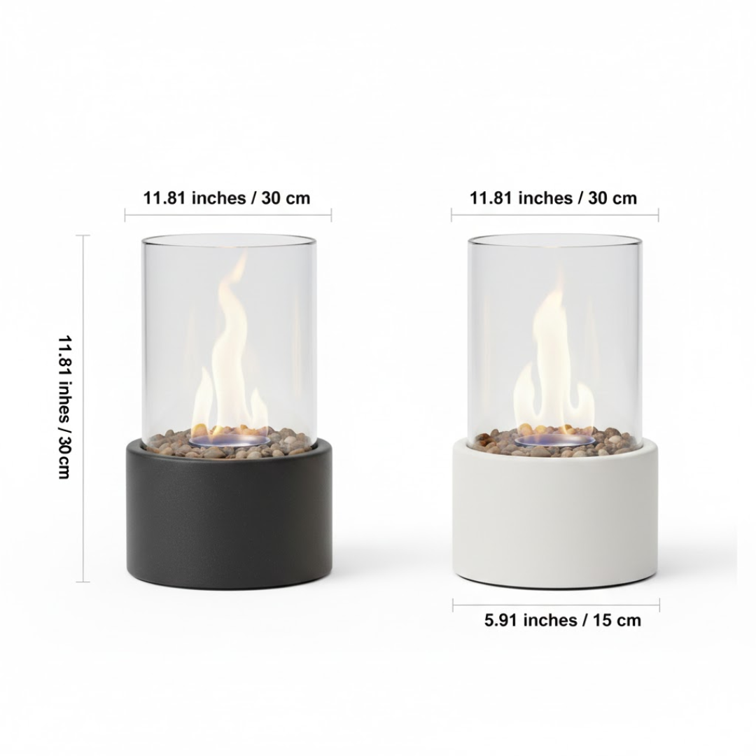 LuxeFlame – Portable Bioethanol Tabletop Fireplace