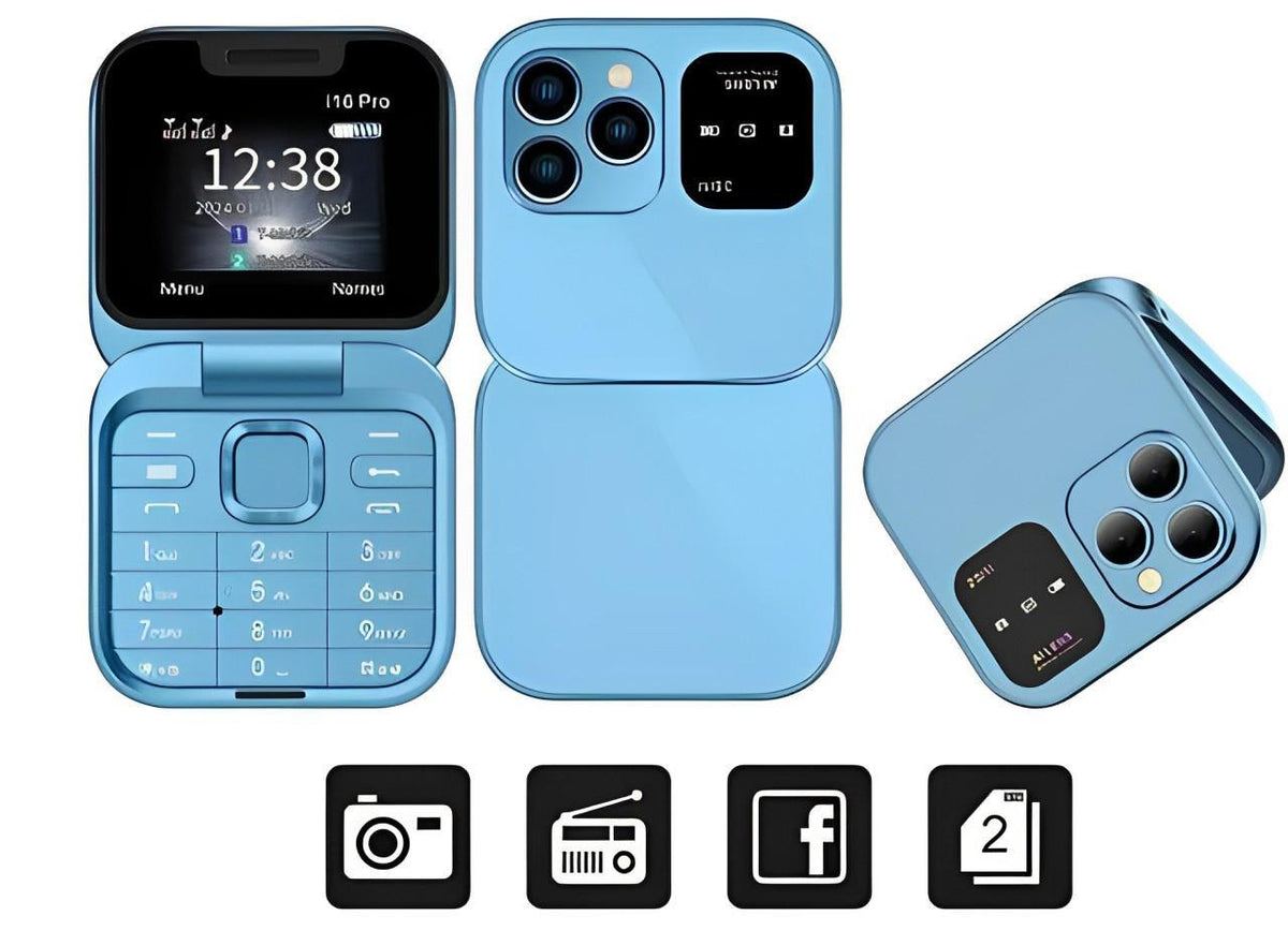 Compact Dual SIM Smartphone with Foldable Design