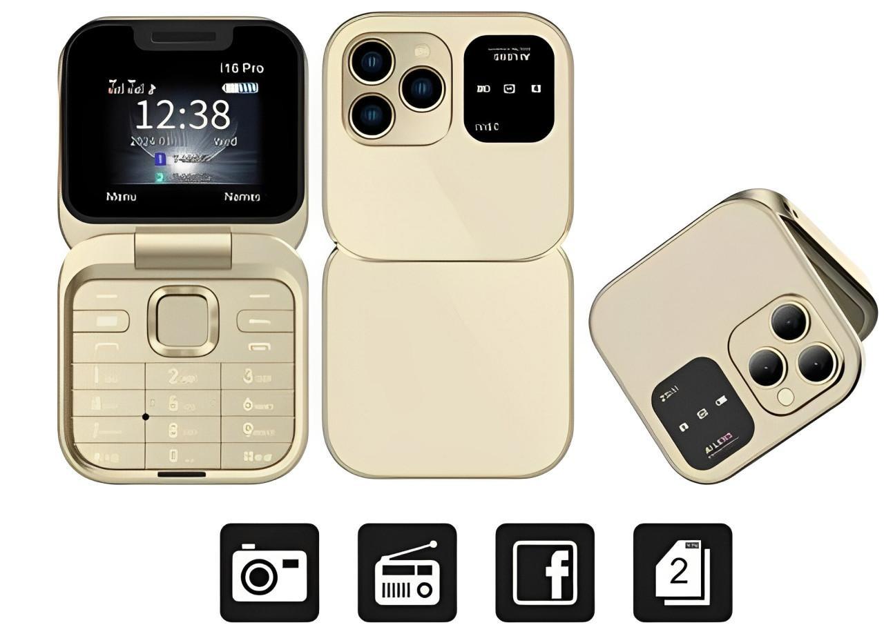 Compact Dual SIM Smartphone with Foldable Design