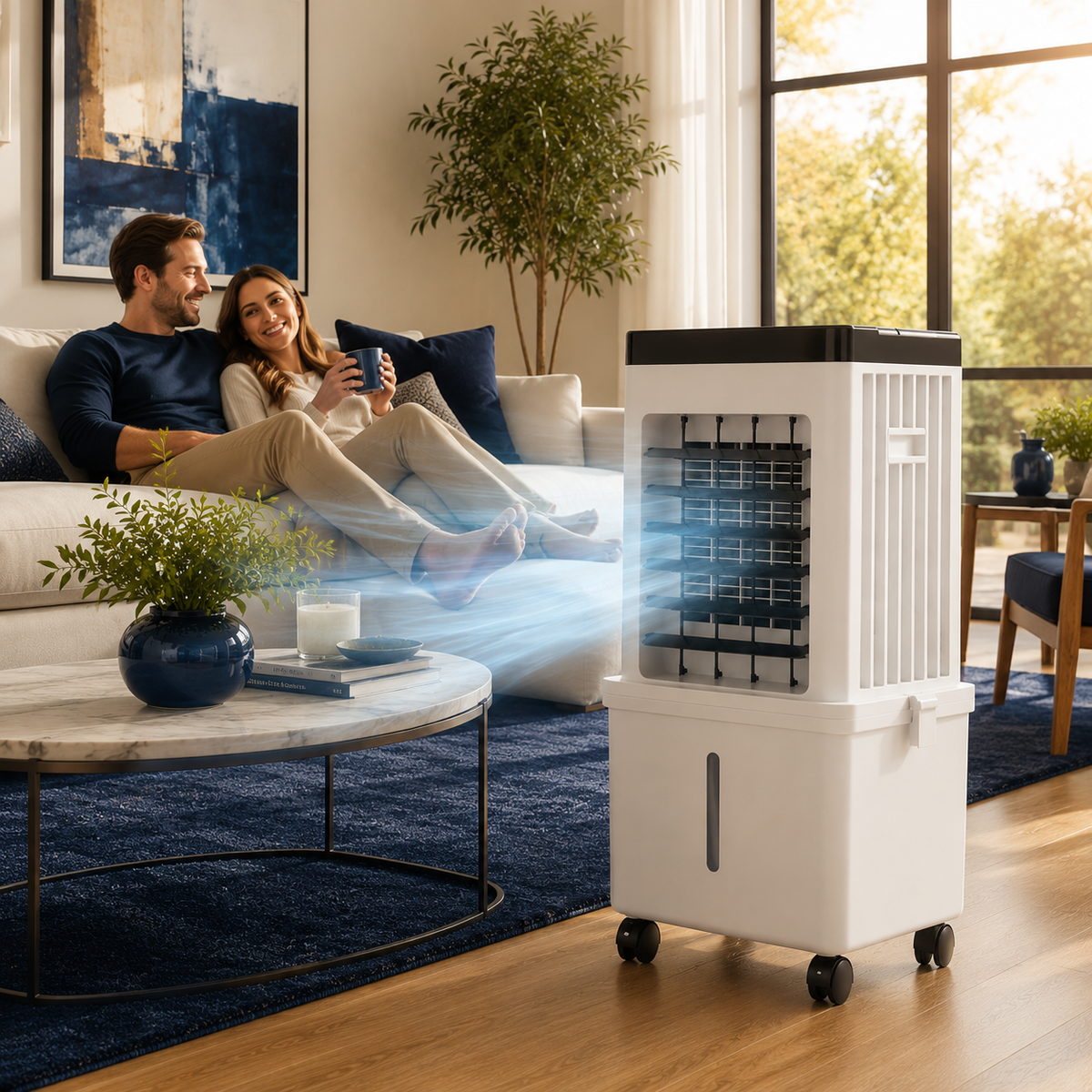 BreezyNest – 3-in-1 Air Comfort Device for Stylish Homes