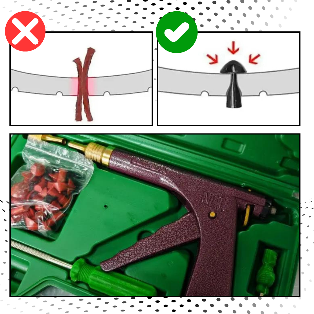 All-in-One Automatic Tire Repair Solution