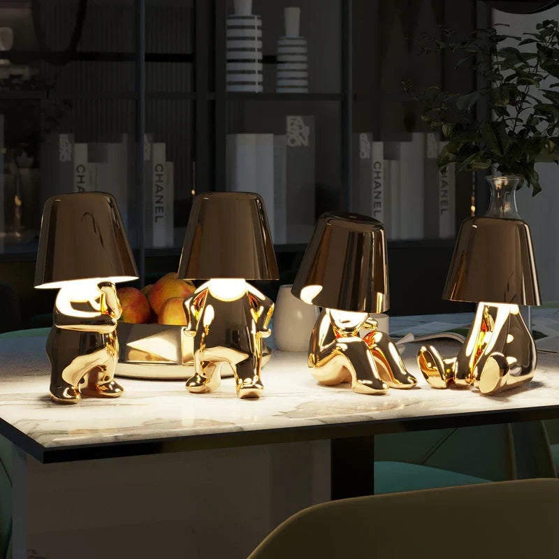 Adjustable Brightness Desk Lamp - Fun Design