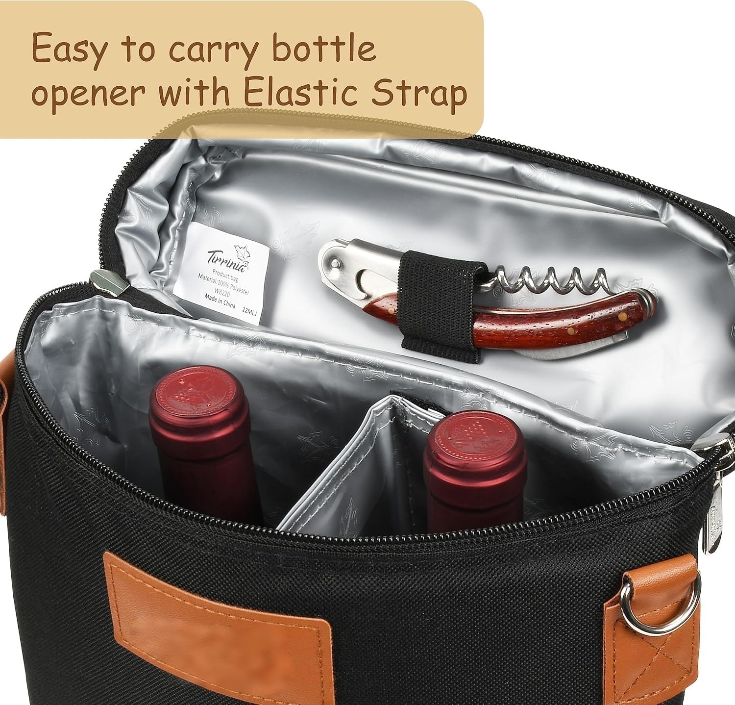 Double Wine Bottle Carrier with Insulation – Buy One, Get One Free
