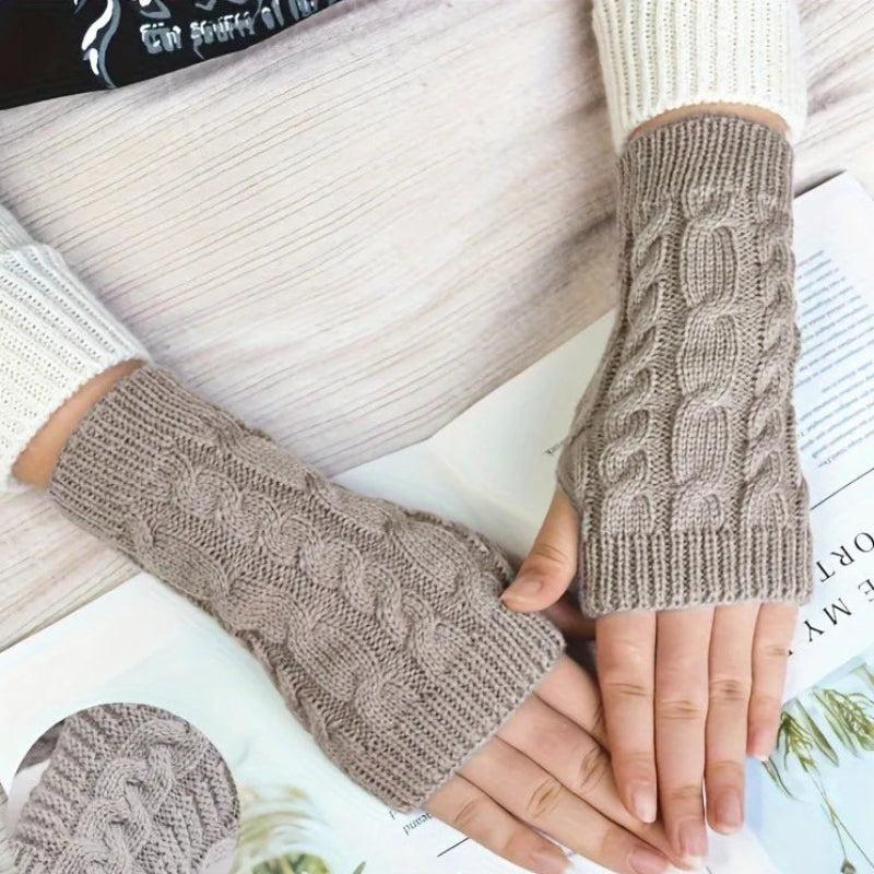 Chic Fingerless Winter Gloves for Women
