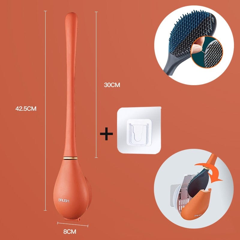 Ergonomic Silicone Toilet Cleaner for Ultimate Hygiene