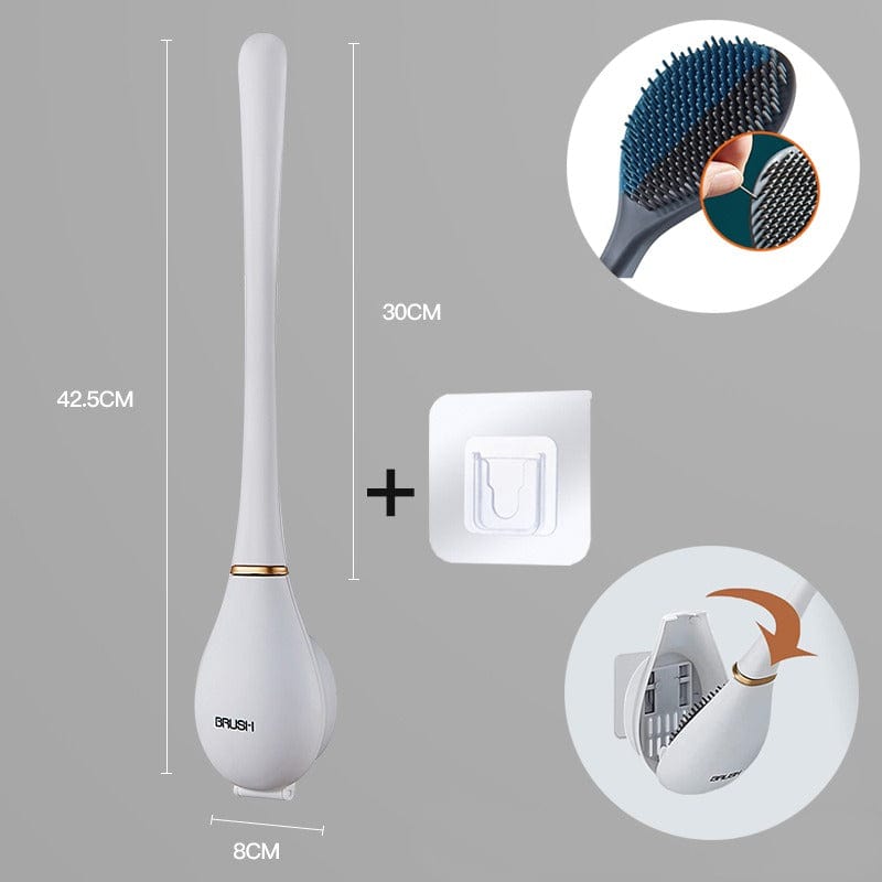 Ergonomic Silicone Toilet Cleaner for Ultimate Hygiene
