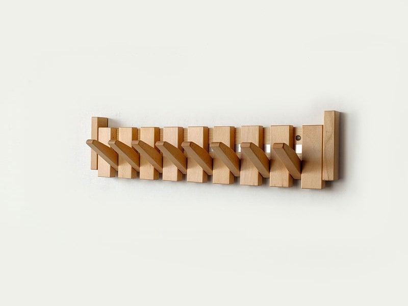 Artisan Crafted Wooden Coat Organizer