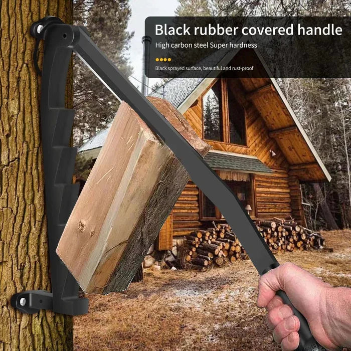 Wall-Mounted Firewood Splitting Tool – Portable & Efficient