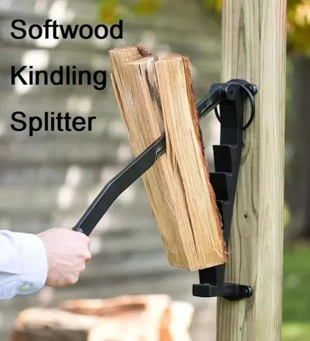 Wall-Mounted Firewood Splitting Tool – Portable & Efficient