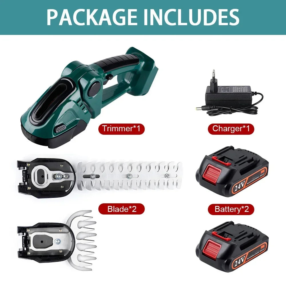 Rechargeable Garden Hedge & Grass Cutter Combo