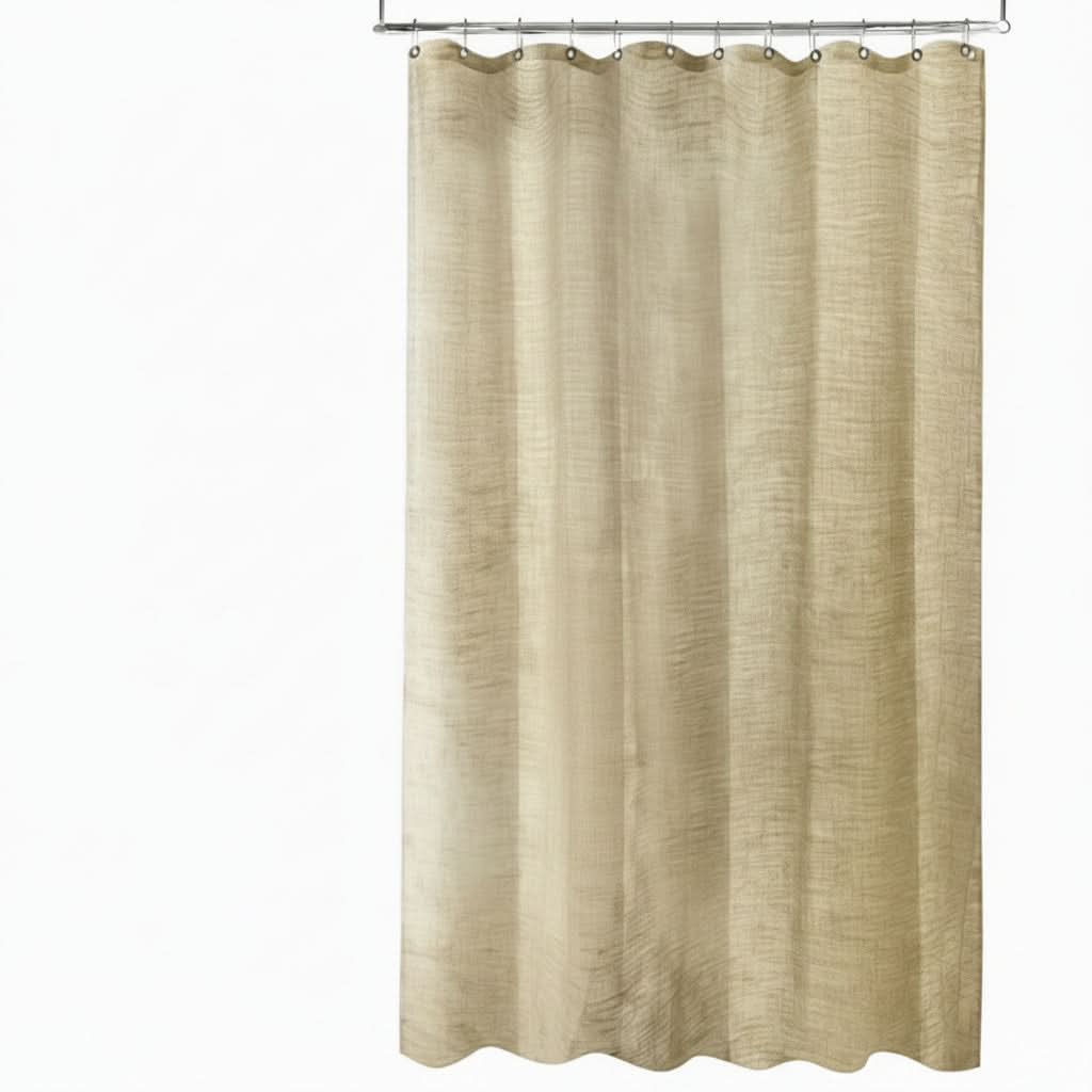 Eco-Friendly Hemp Shower Curtain for Versatile Spaces